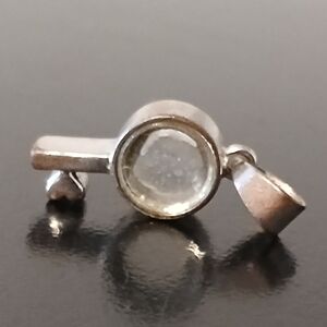 Elegant Silver Key To My Heart Pendant